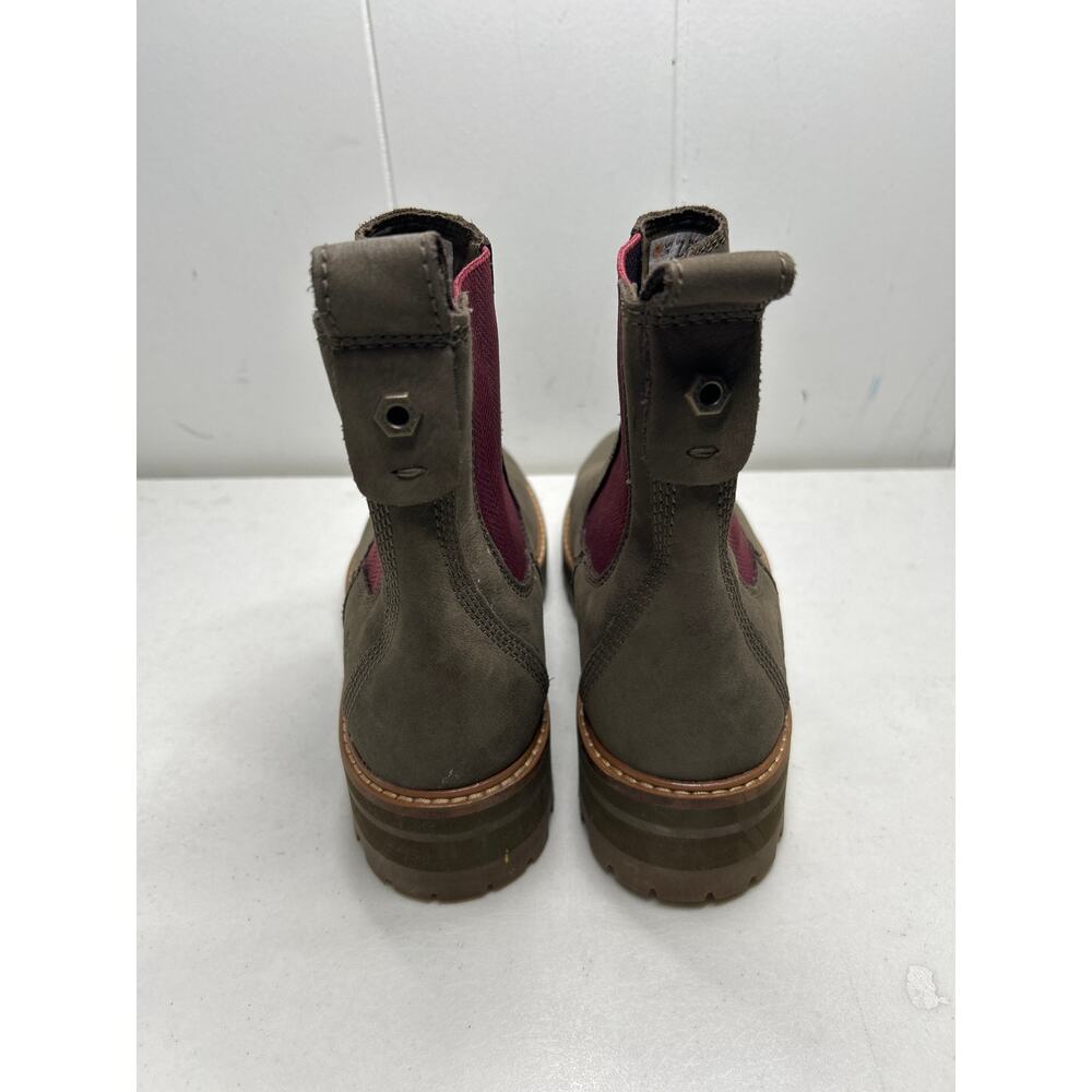 Timberland Womens Size 9 Courmayeur Valley Olive Nubuck Chelsea Boots NWOB - Picture 4 of 8